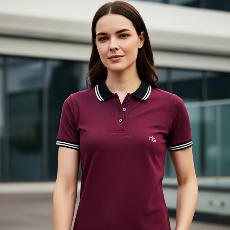 Maroon Pulse Polo (Women)