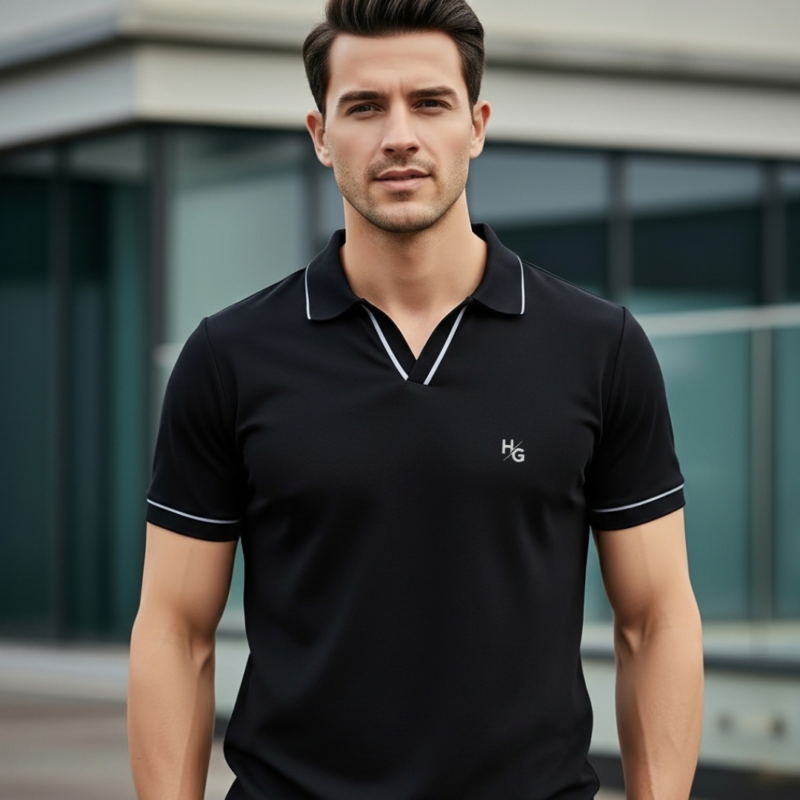 Johny Classic Black Polo